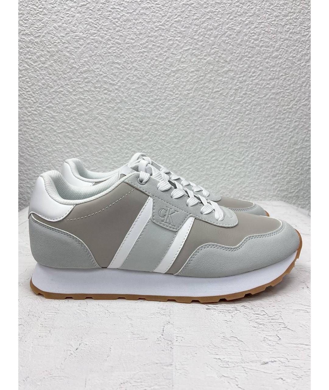 CALVIN KLEIN Серые низкие кроссовки / кеды, фото 7