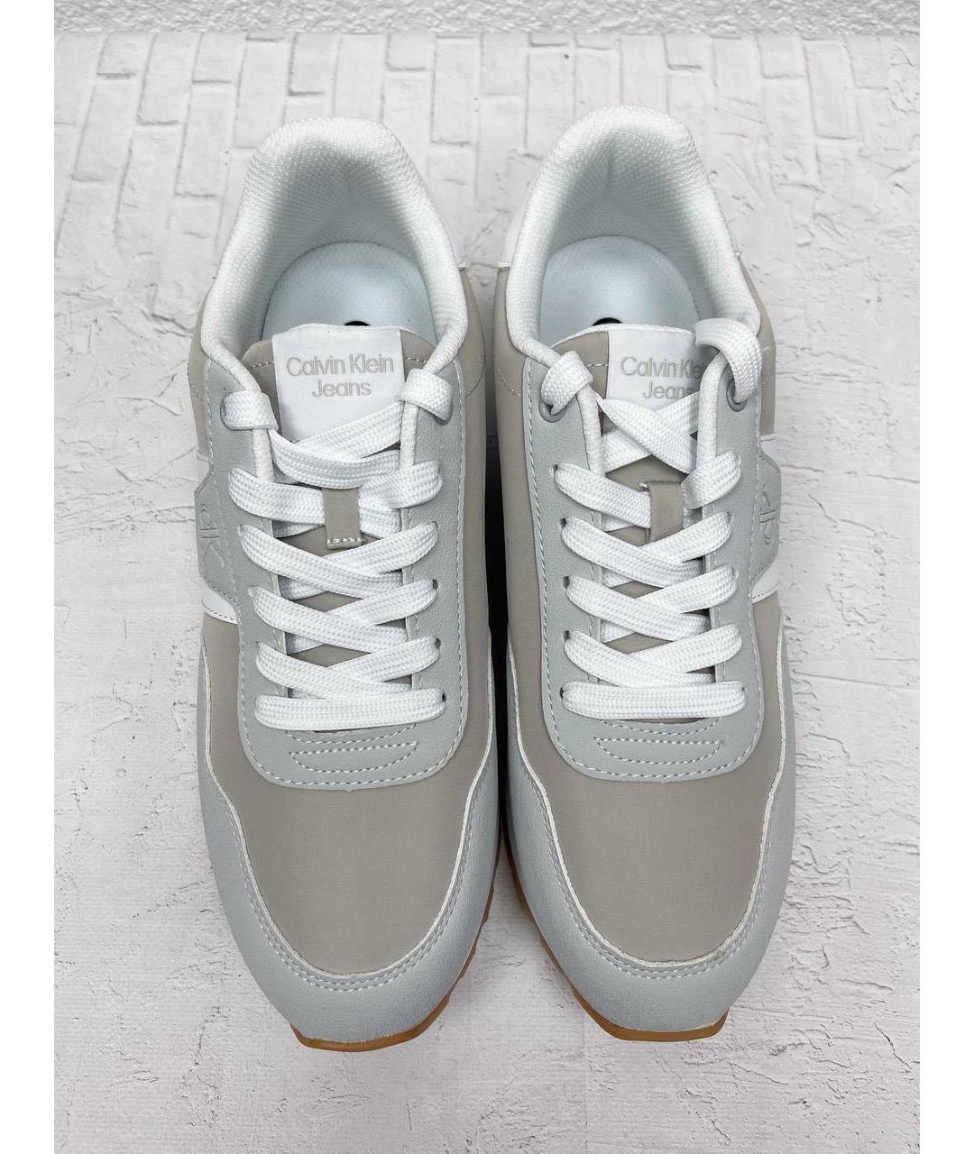 CALVIN KLEIN Серые низкие кроссовки / кеды, фото 2
