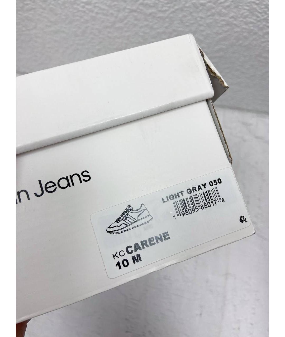 CALVIN KLEIN Серые низкие кроссовки / кеды, фото 6