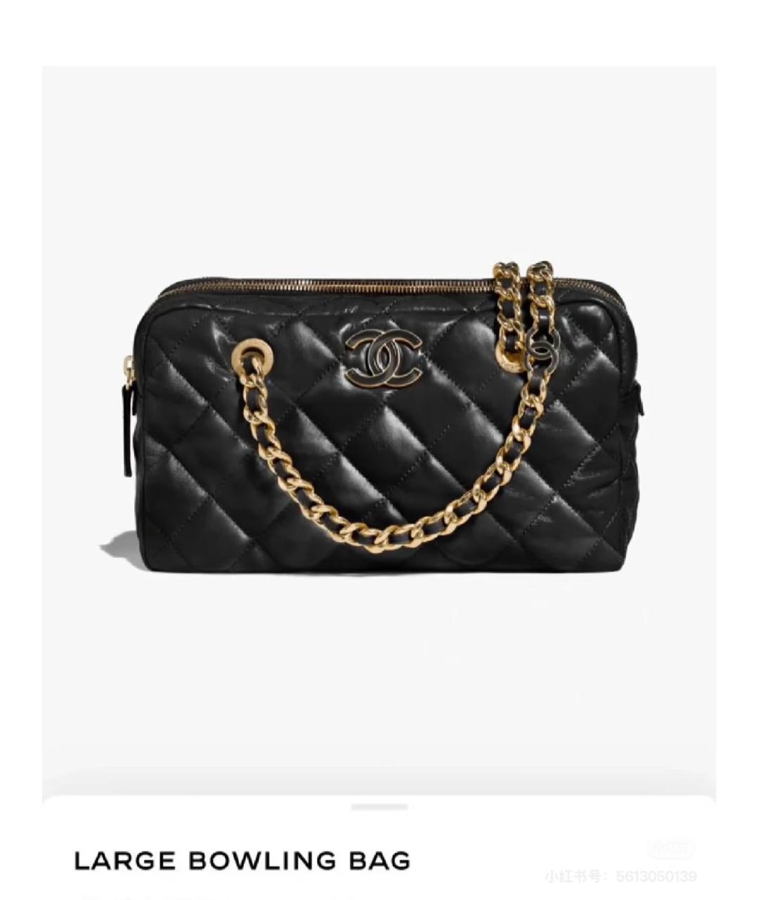 CHANEL Черная кожаная сумка через плечо, фото 7