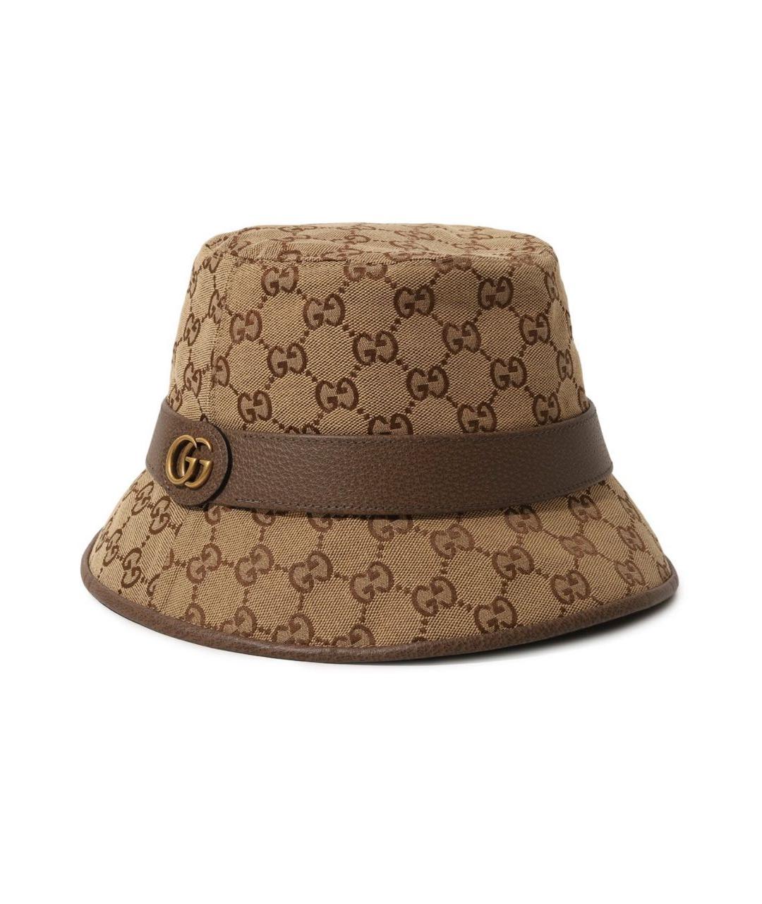 GUCCI Бежевая хлопковая панама, фото 9