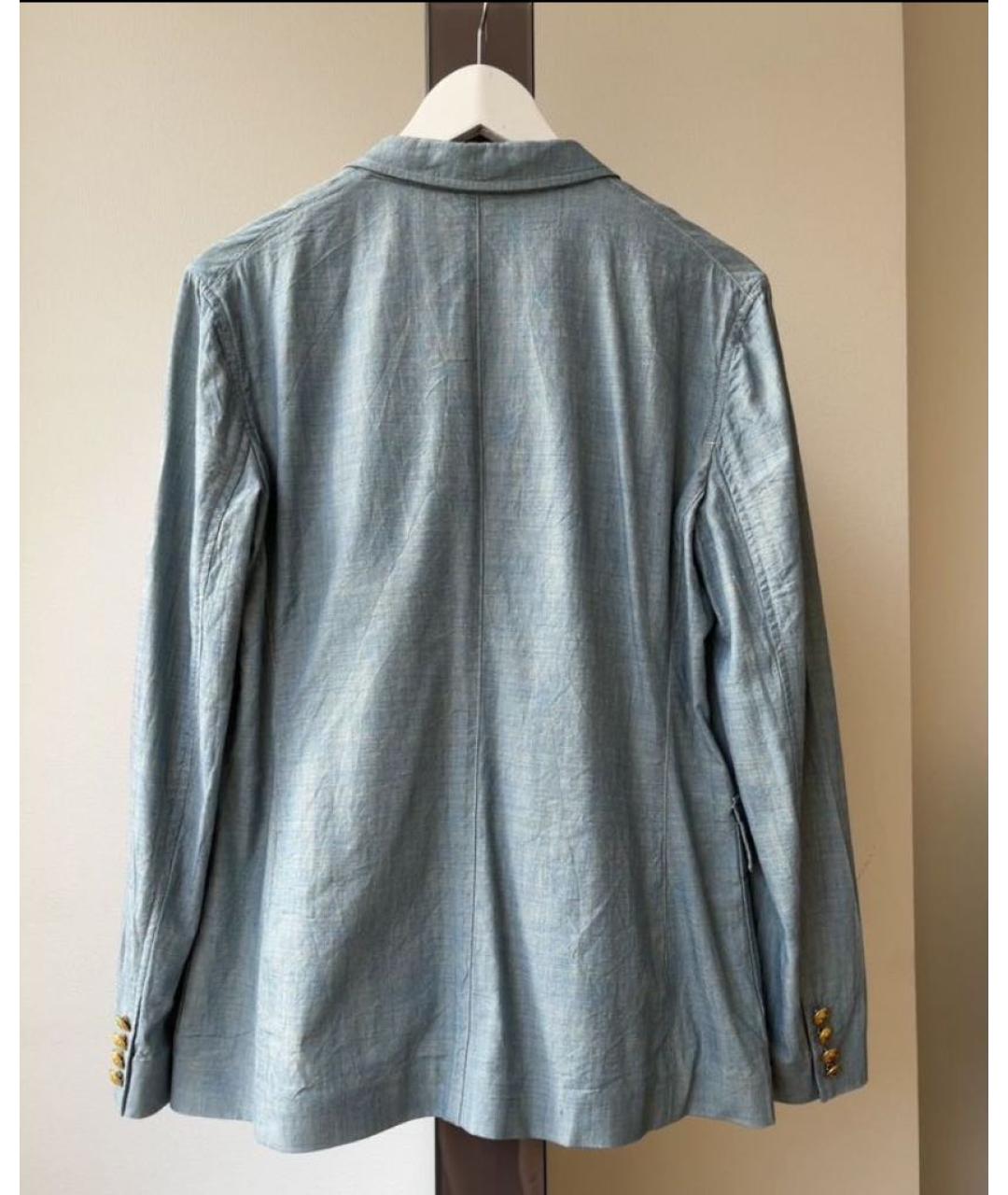 POLO RALPH LAUREN Голубой хлопковый жакет/пиджак, фото 2