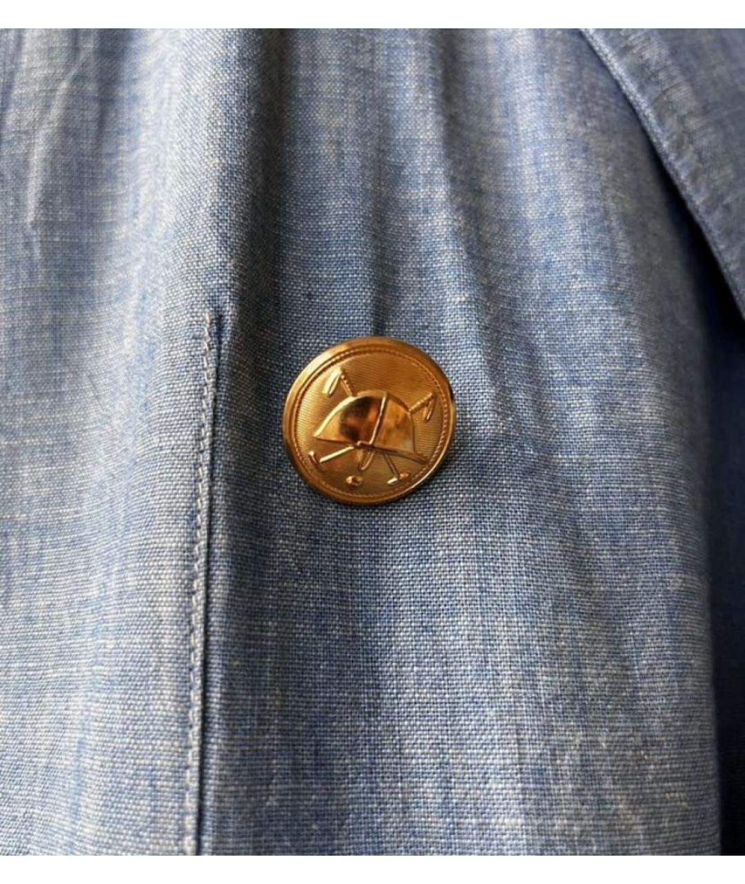 POLO RALPH LAUREN Голубой хлопковый жакет/пиджак, фото 3