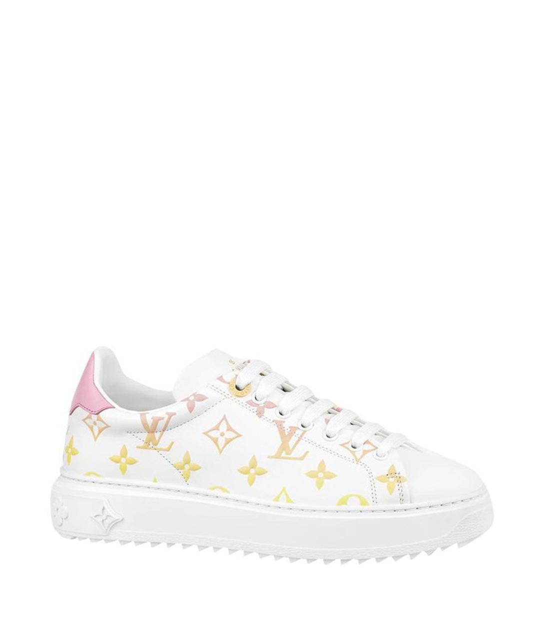 LOUIS VUITTON Белые кожаные кроссовки, фото 1