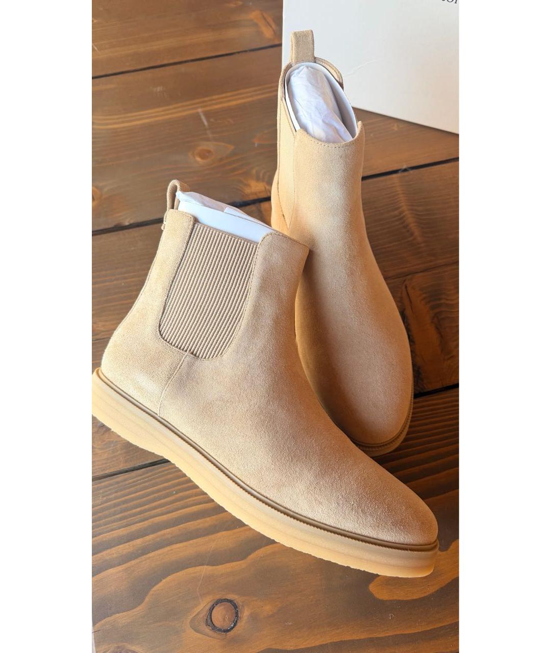 12 STOREEZ Бежевые замшевые ботинки, фото 2