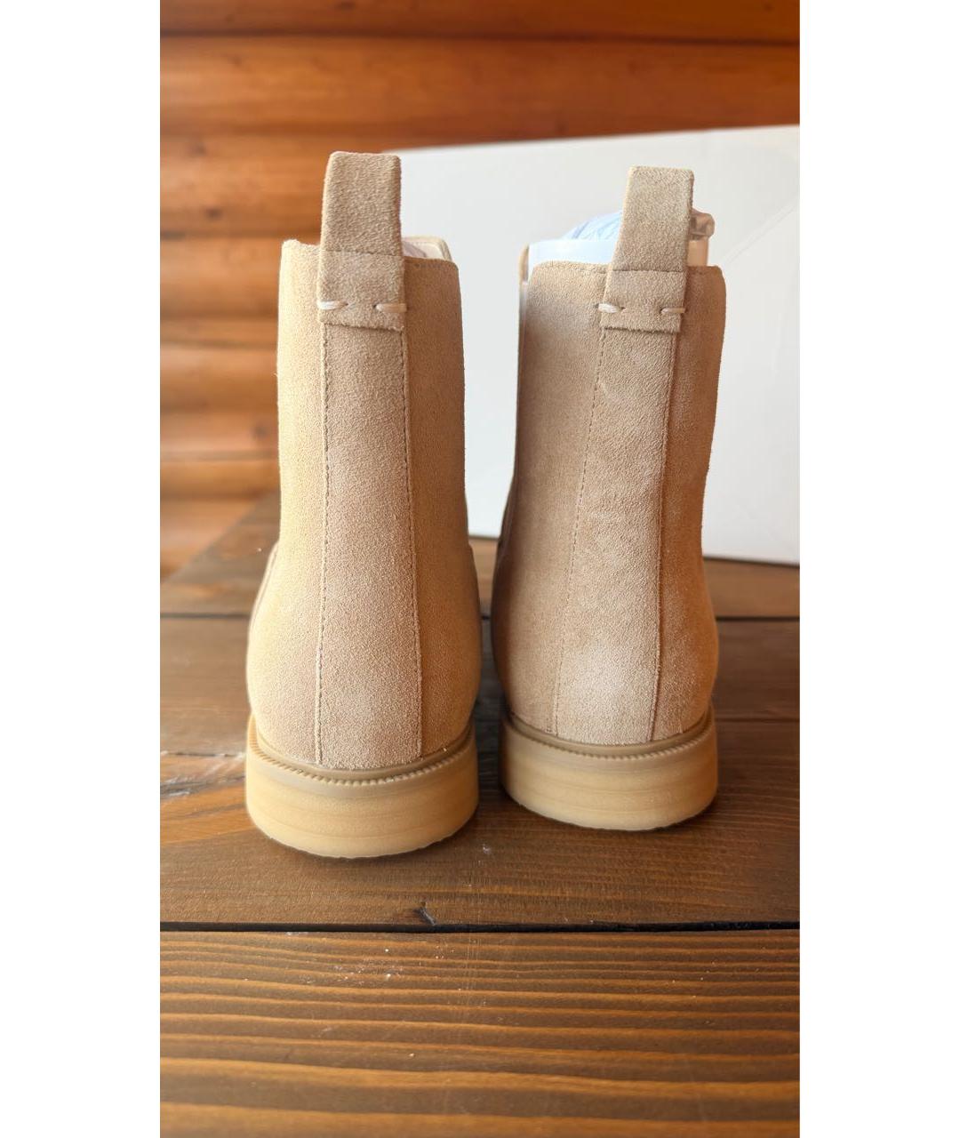 12 STOREEZ Бежевые замшевые ботинки, фото 3