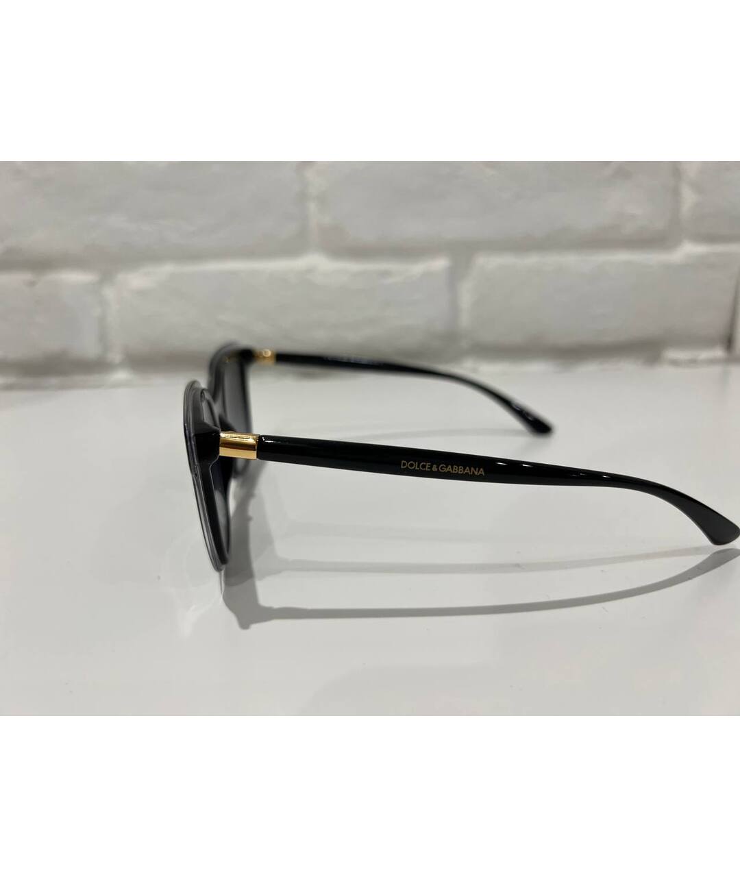DOLCE&GABBANA Черные пластиковые солнцезащитные очки, фото 3