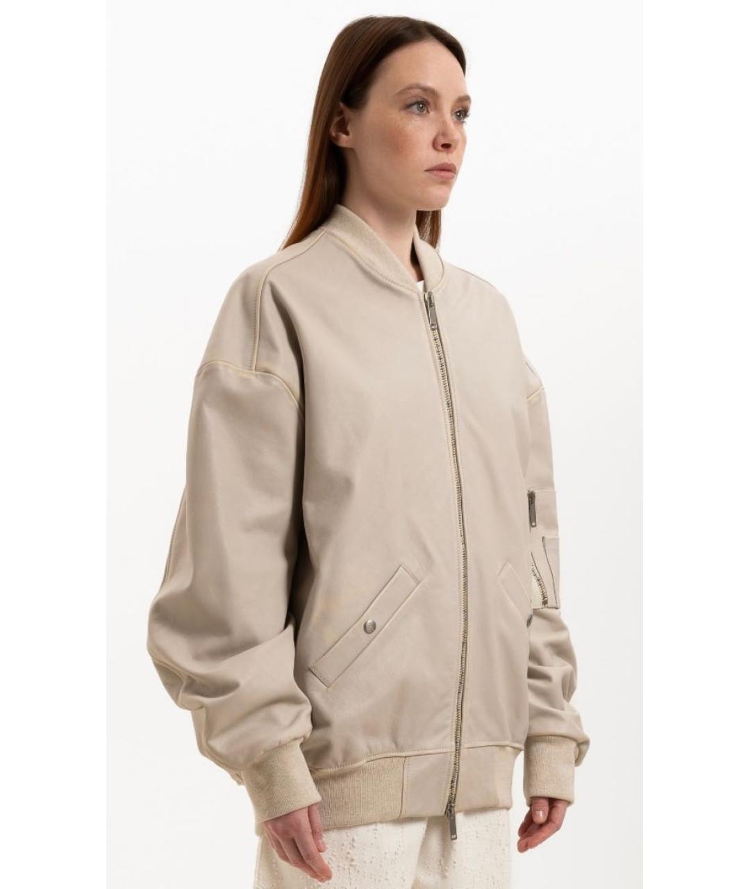 HALFBOY Серая кожаная куртка, фото 2