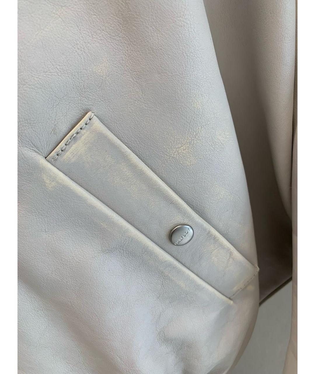 HALFBOY Серая кожаная куртка, фото 6