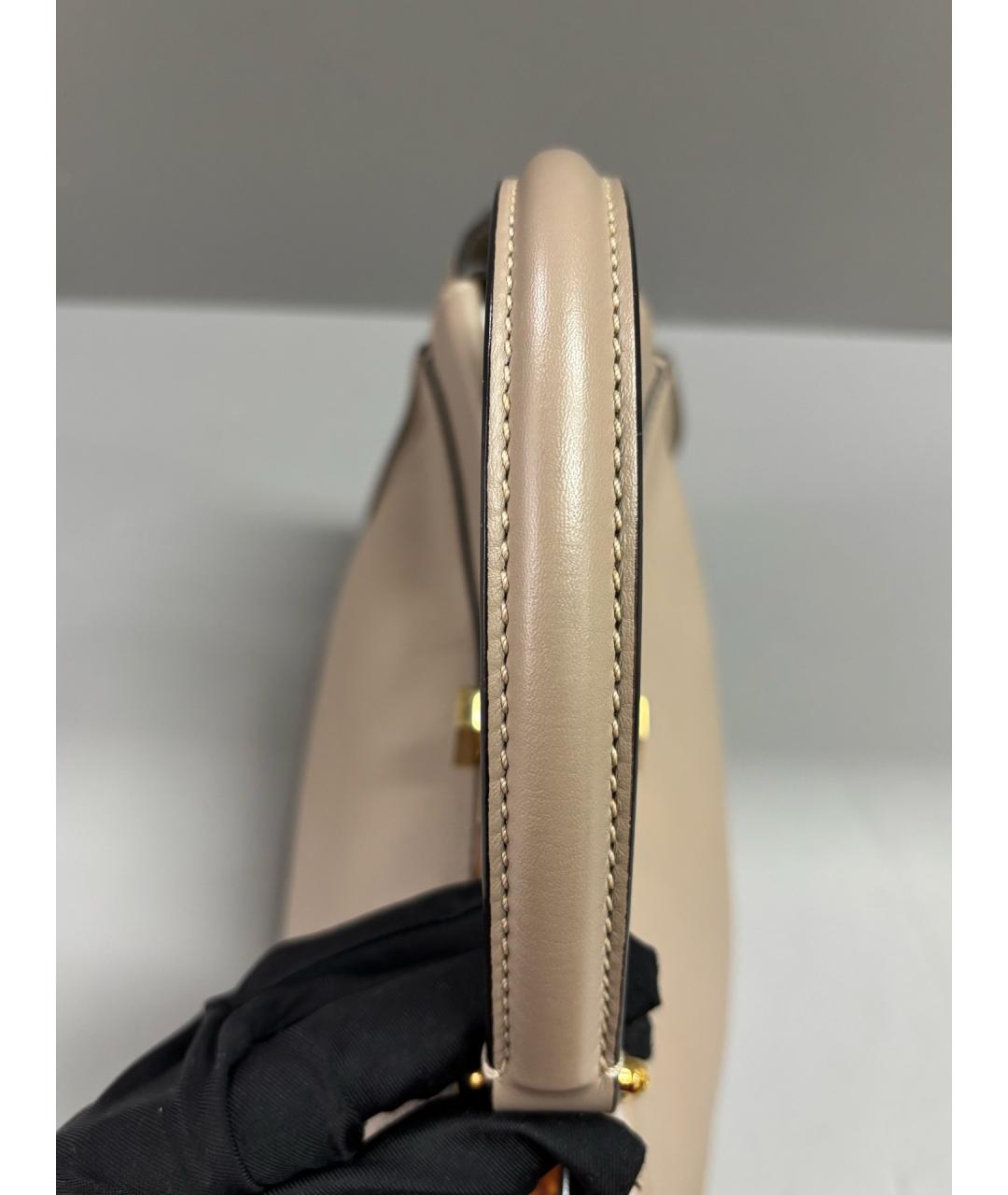 FENDI Серая кожаная сумка тоут, фото 8