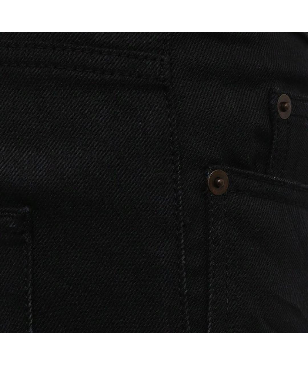 SAINT LAURENT Черные хлопко-эластановые джинсы скинни, фото 9