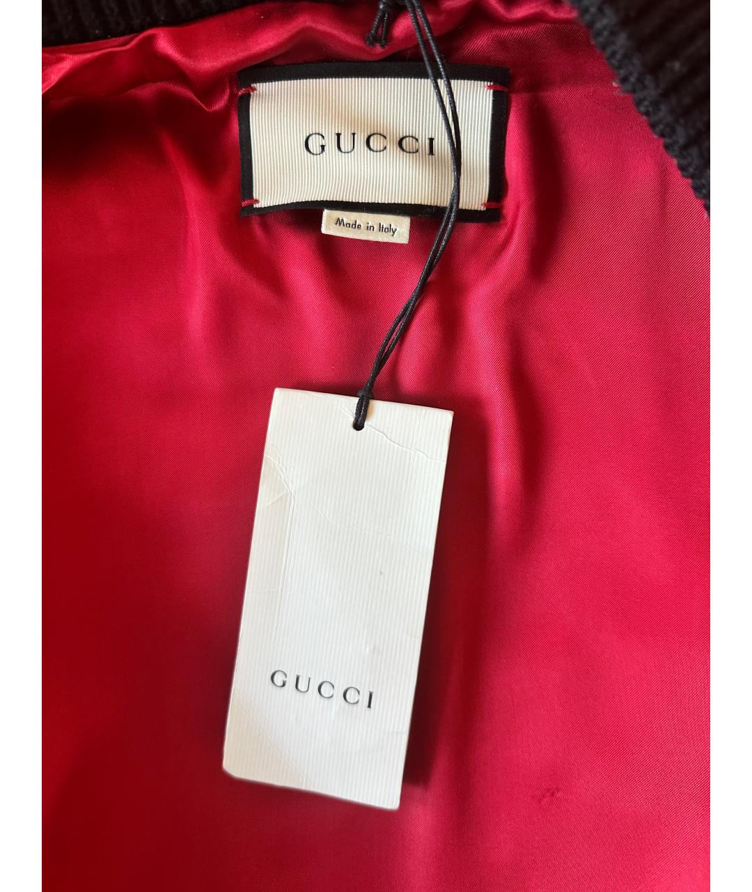 GUCCI Черная кожаная куртка, фото 3