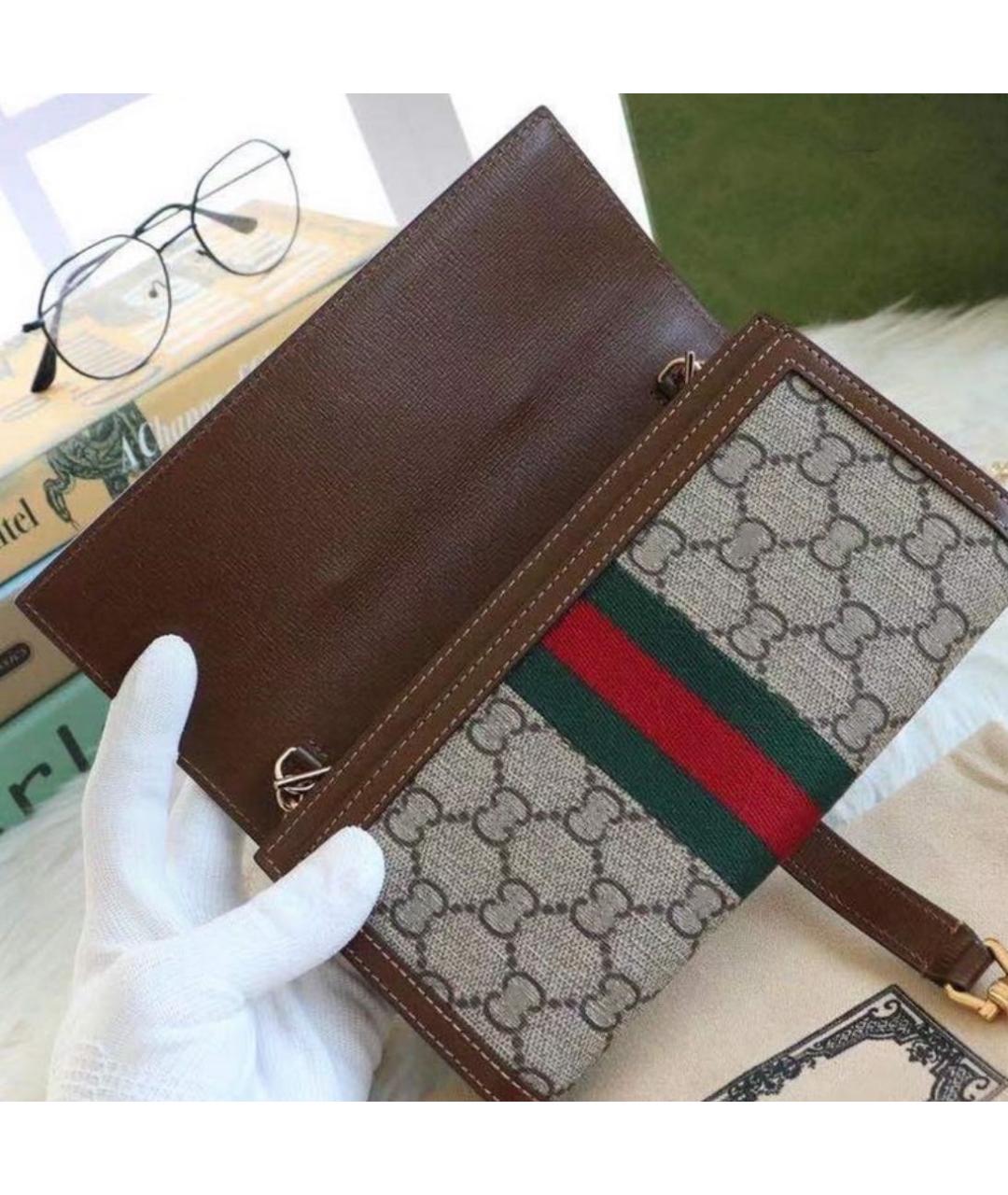 GUCCI Коричневая сумка через плечо, фото 3