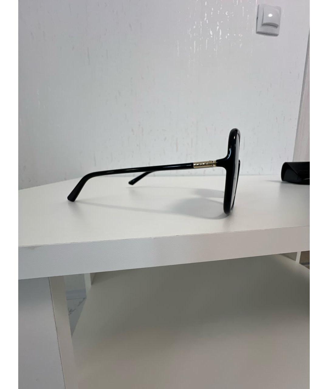 CHRISTIAN DIOR Черные пластиковые солнцезащитные очки, фото 2