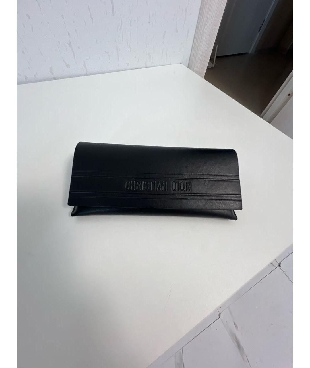 CHRISTIAN DIOR Черные пластиковые солнцезащитные очки, фото 4