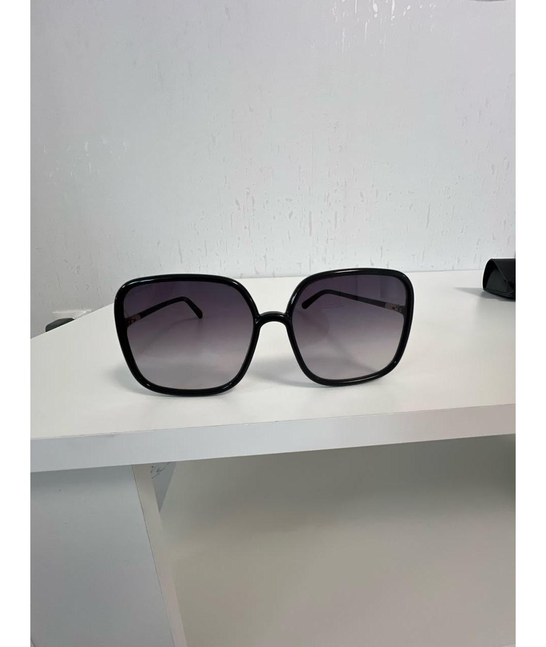 CHRISTIAN DIOR Черные пластиковые солнцезащитные очки, фото 5