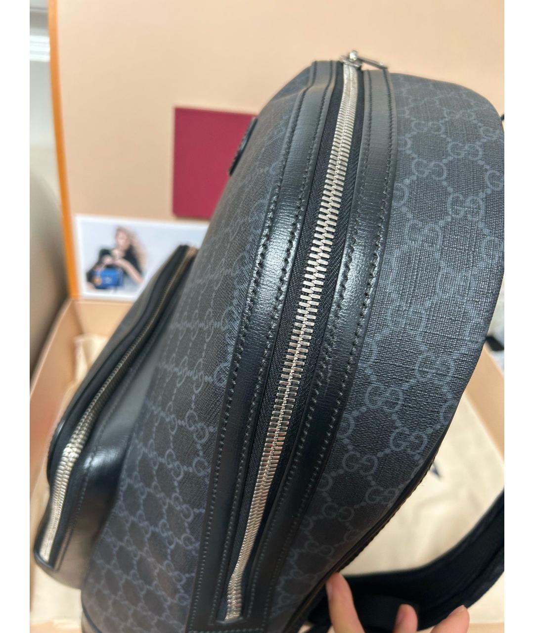 GUCCI Черный рюкзак, фото 7
