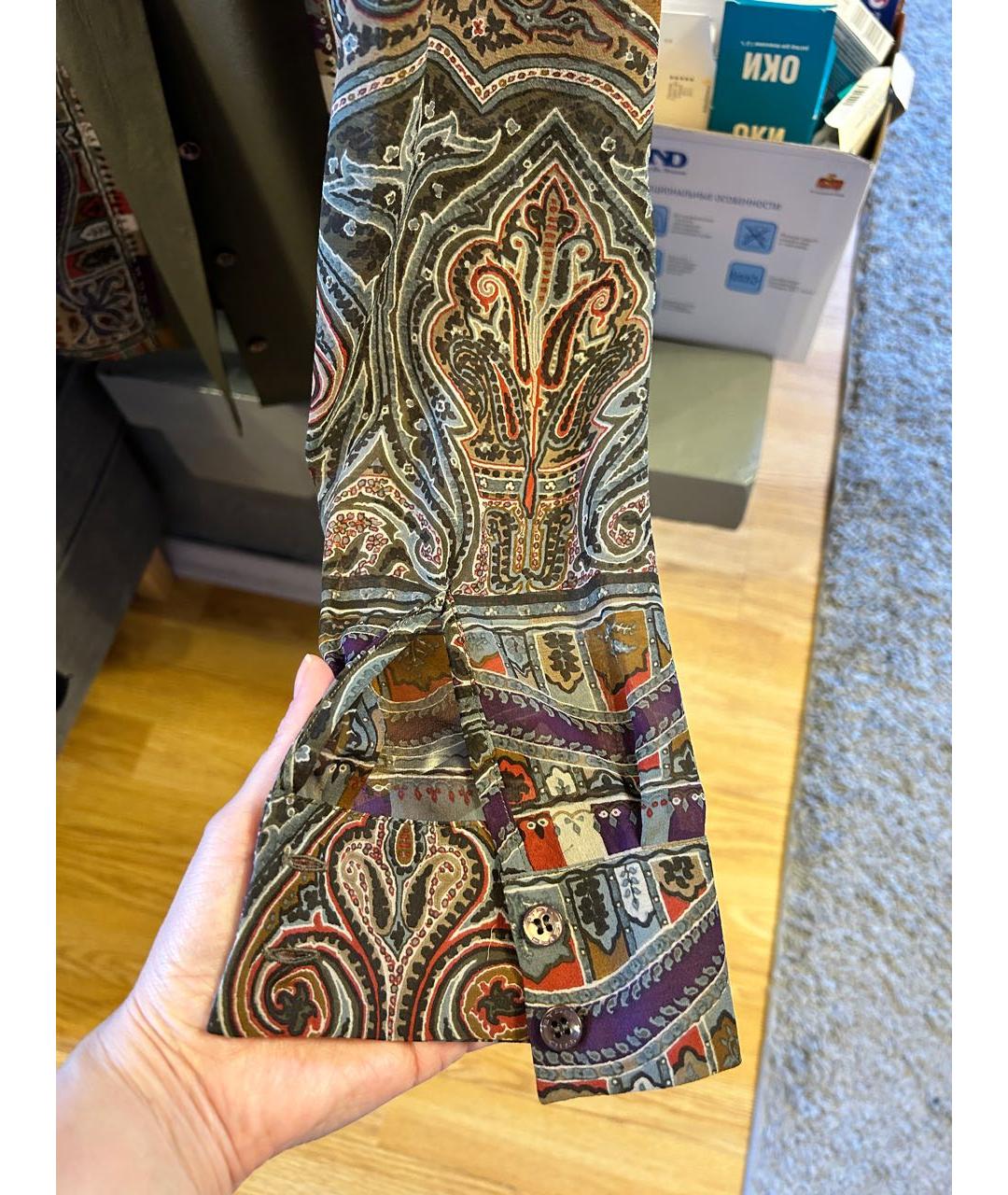 ETRO Мульти шелковая блузы, фото 6