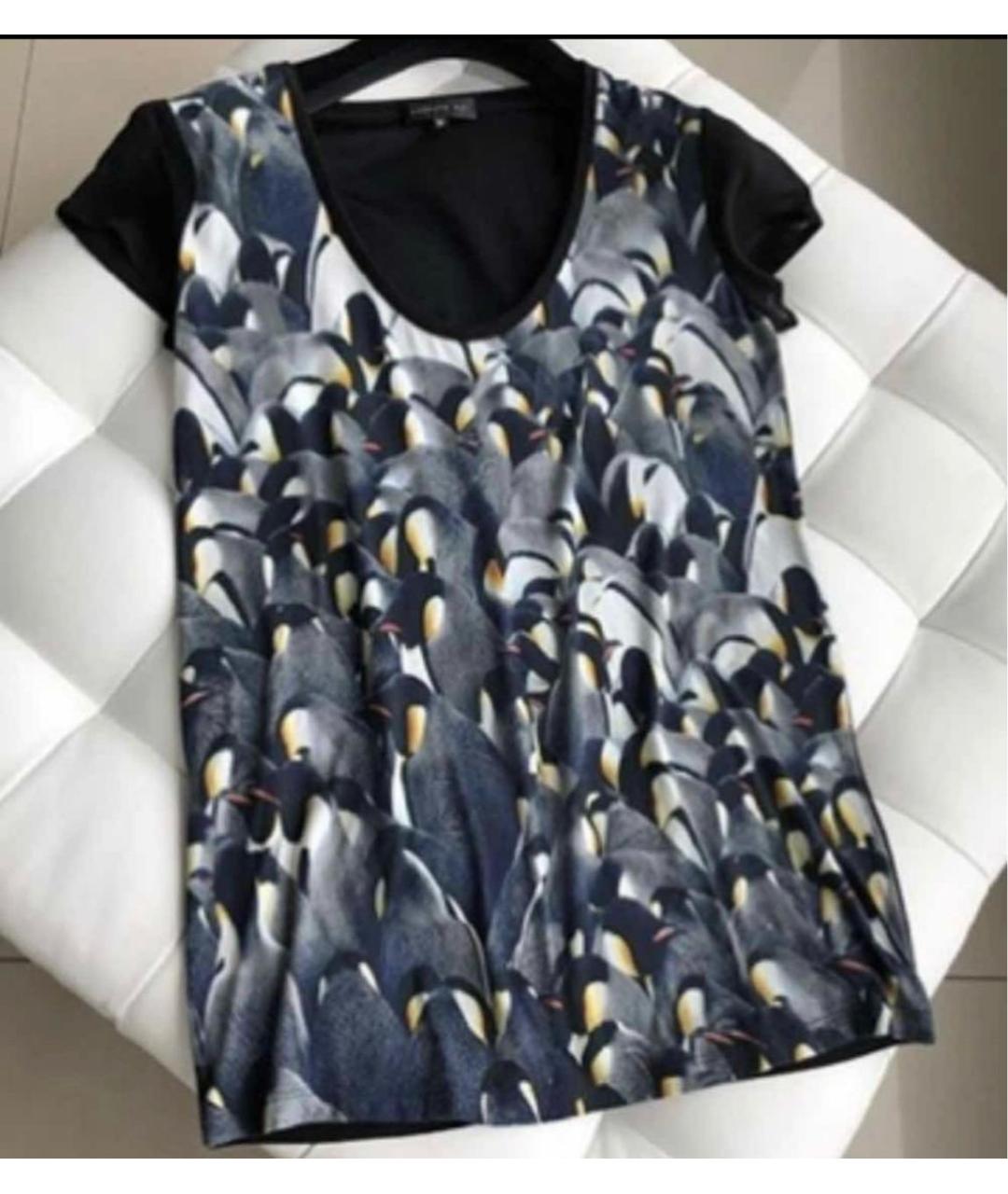 BARBARA BUI Черная вискозная футболка, фото 7