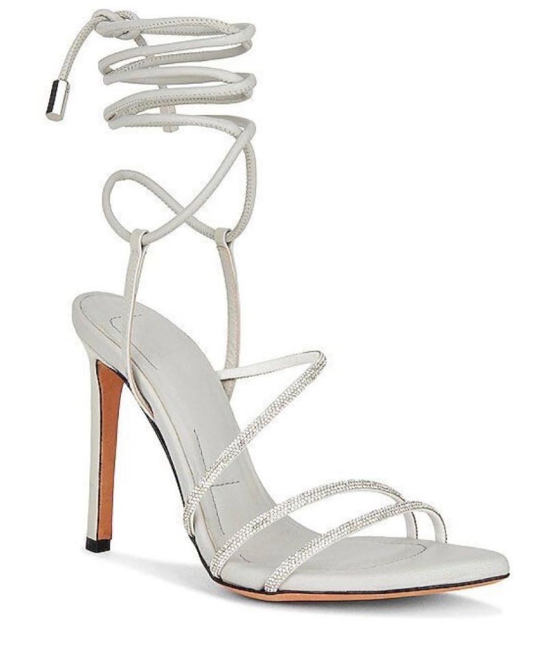 IRO Серые кожаные босоножки, фото 1