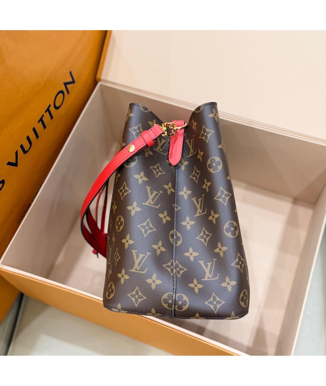 LOUIS VUITTON Коричневая сумка тоут, фото 3