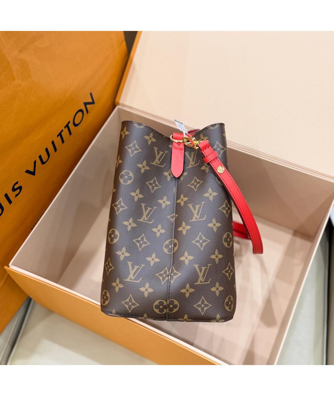 LOUIS VUITTON Коричневая сумка тоут, фото 4