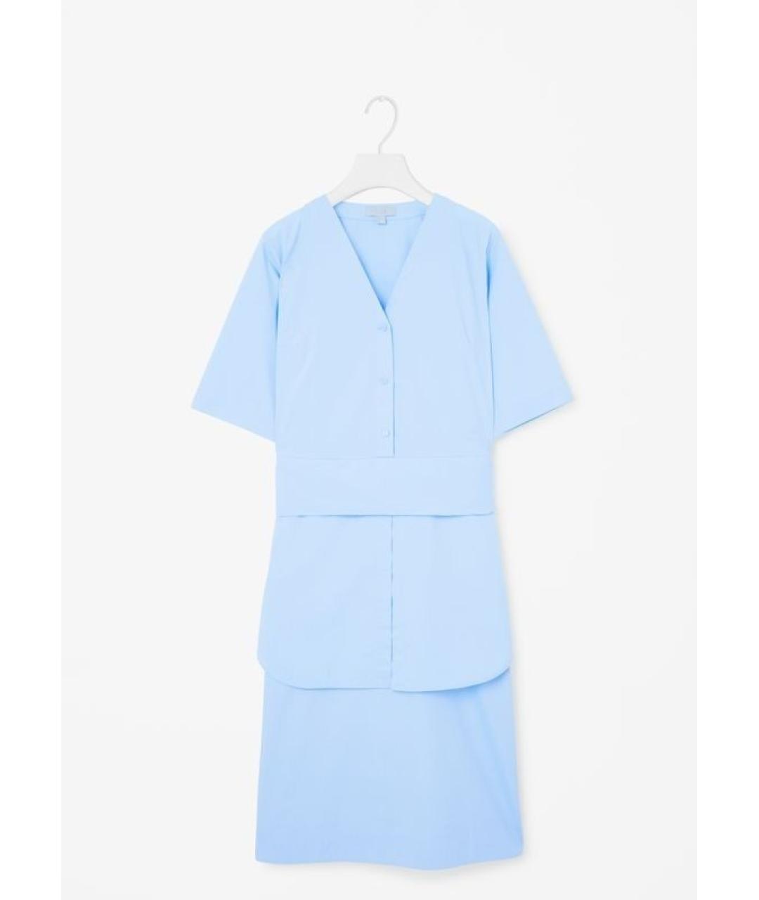 COS Голубое повседневное платье, фото 5