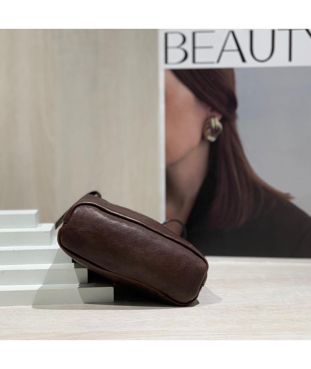 MIU MIU Коричневая кожаная сумка через плечо, фото 5