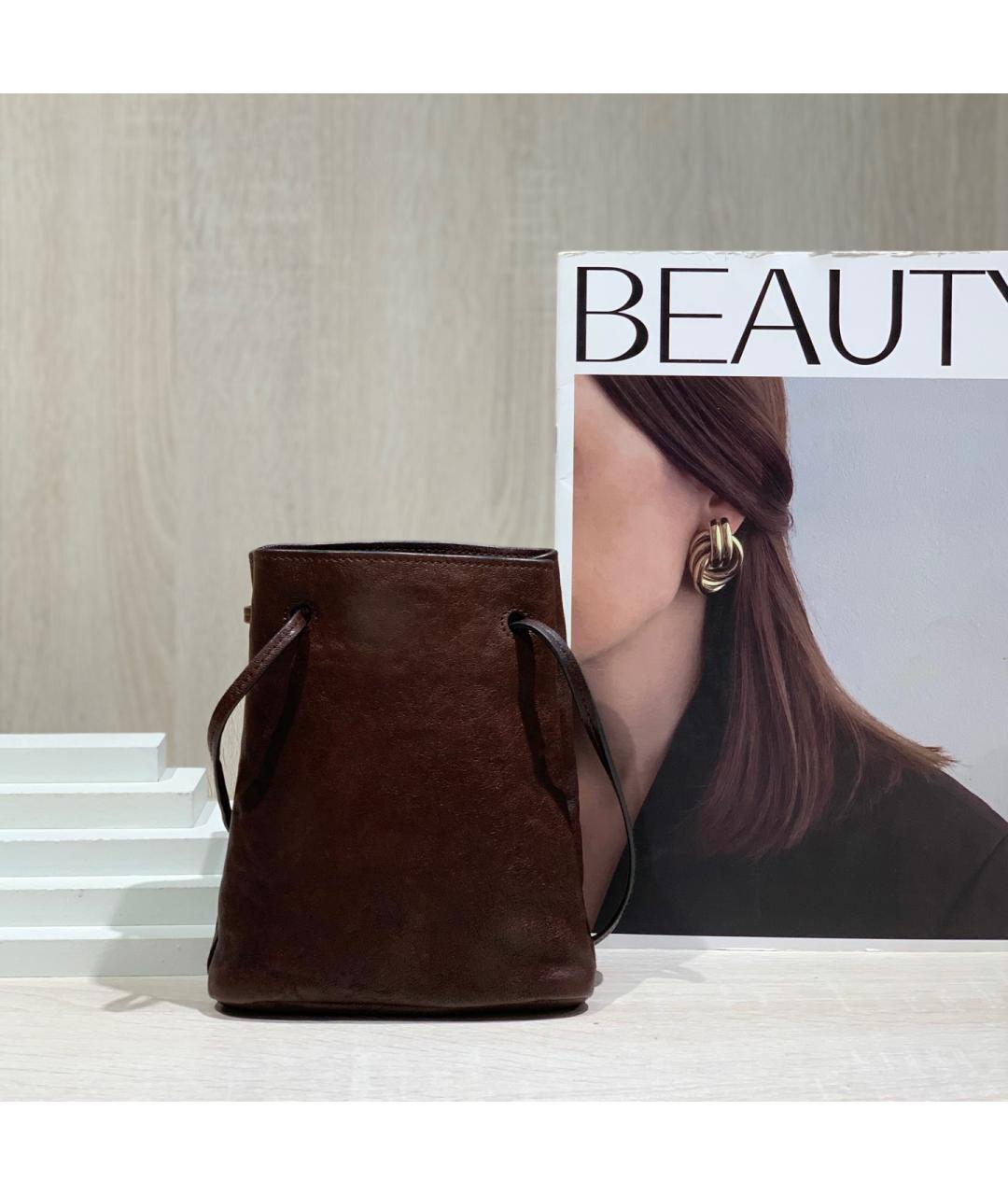 MIU MIU Коричневая кожаная сумка через плечо, фото 2