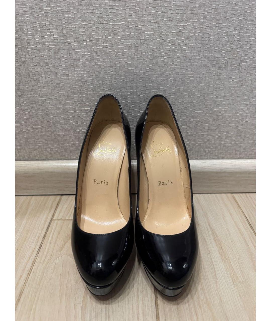 CHRISTIAN LOUBOUTIN Черные туфли из лакированной кожи, фото 2