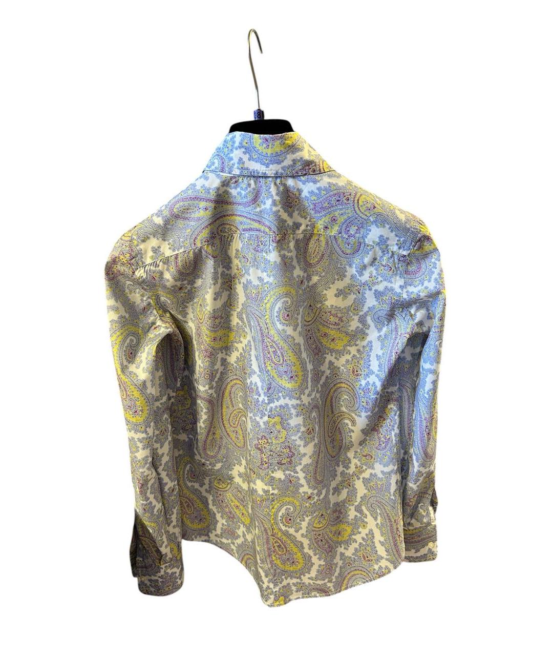 ETRO Голубая хлопковая рубашка, фото 3