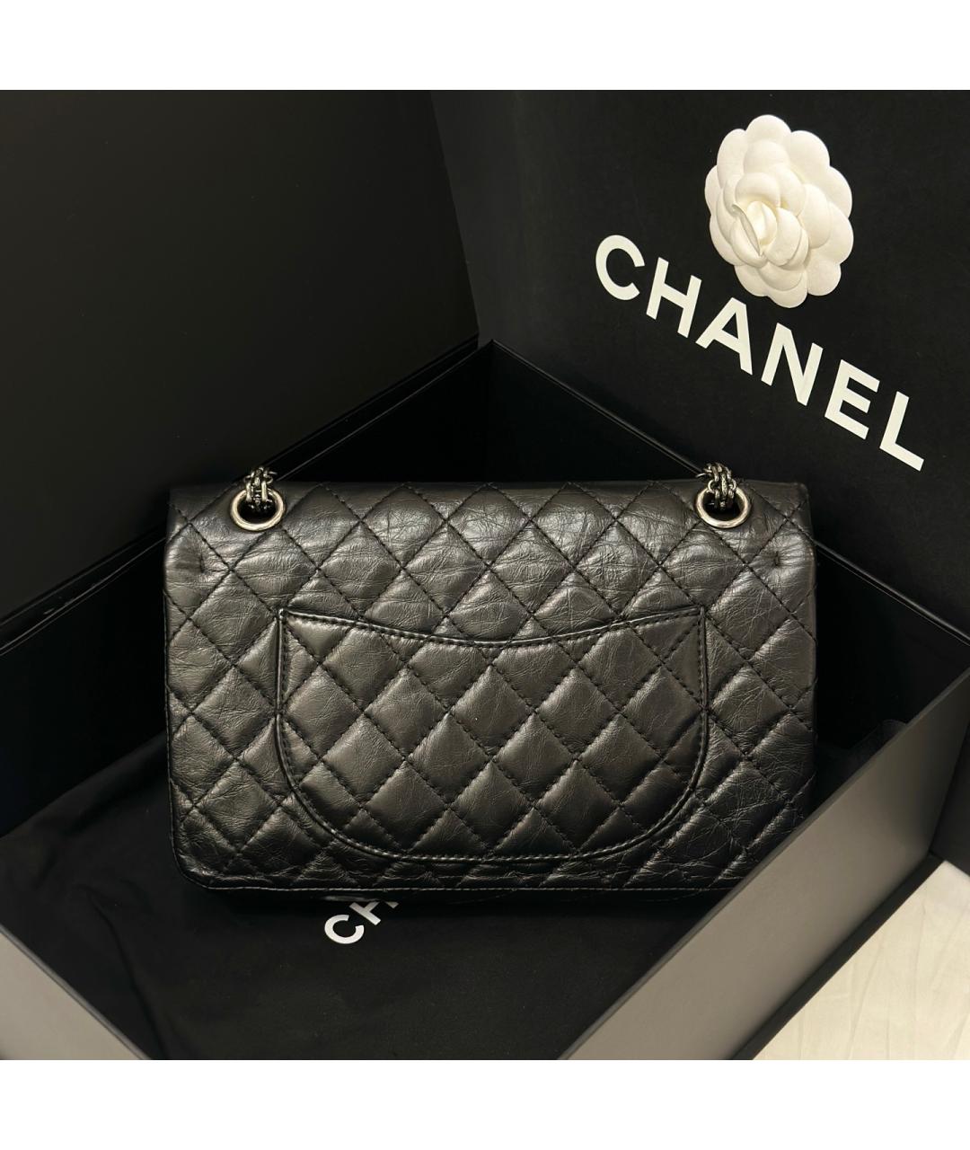 CHANEL Черная кожаная сумка через плечо, фото 5