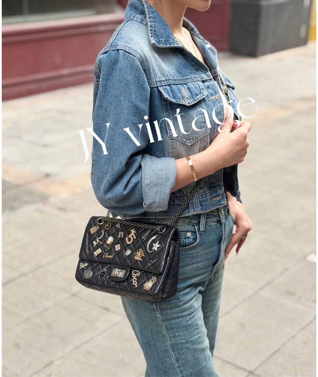 CHANEL Черная кожаная сумка через плечо, фото 7