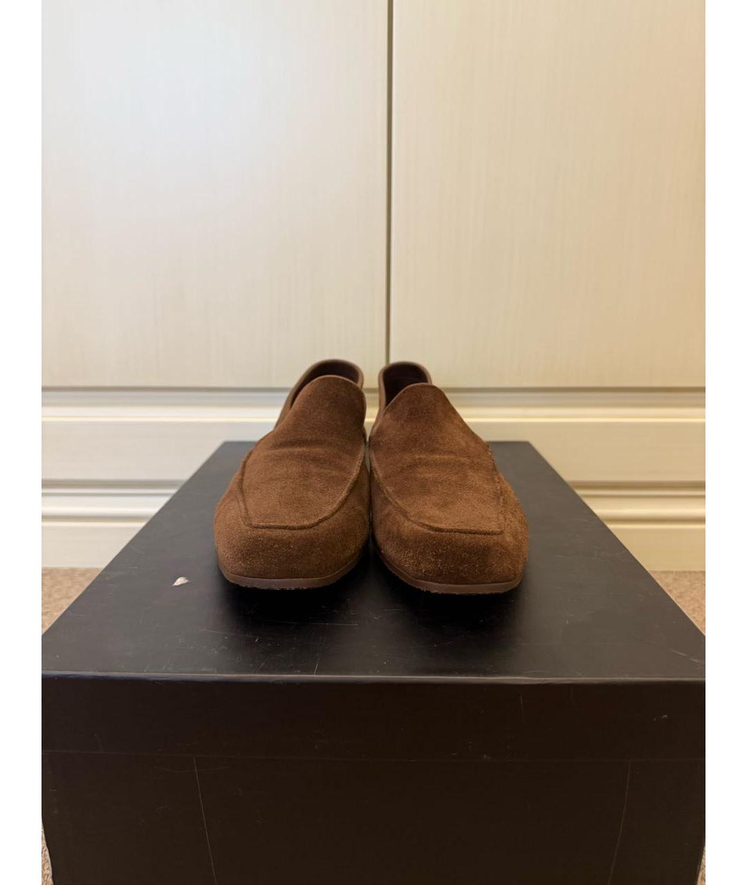 JOHN LOBB Коричневые замшевые лоферы, фото 2