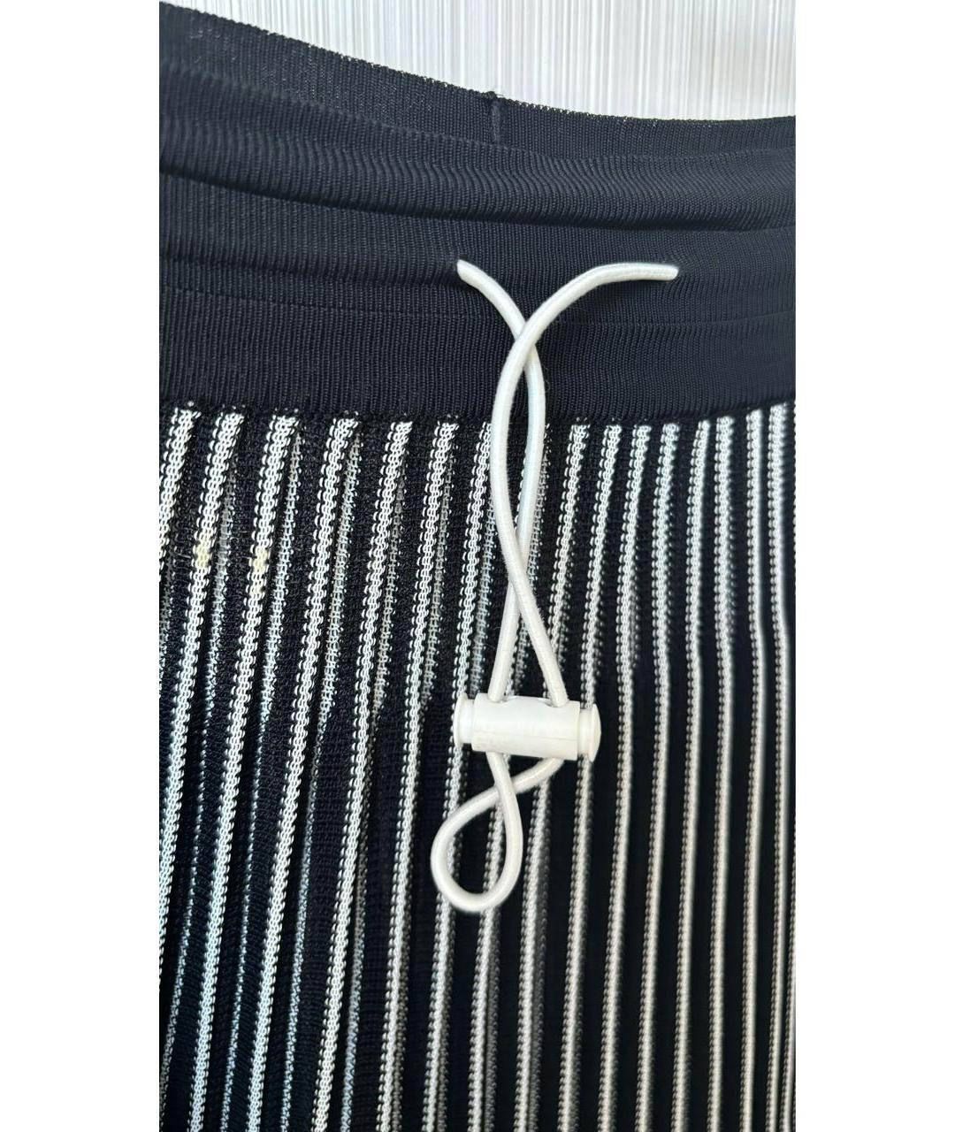 VALENTINO Черная вискозная юбка миди, фото 7