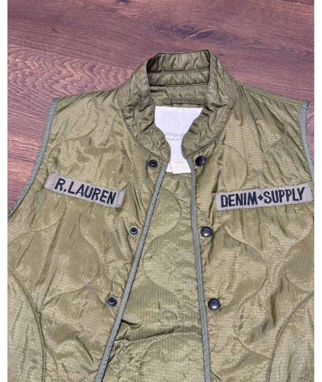 RALPH LAUREN Хаки полиамидовый жилет, фото 3