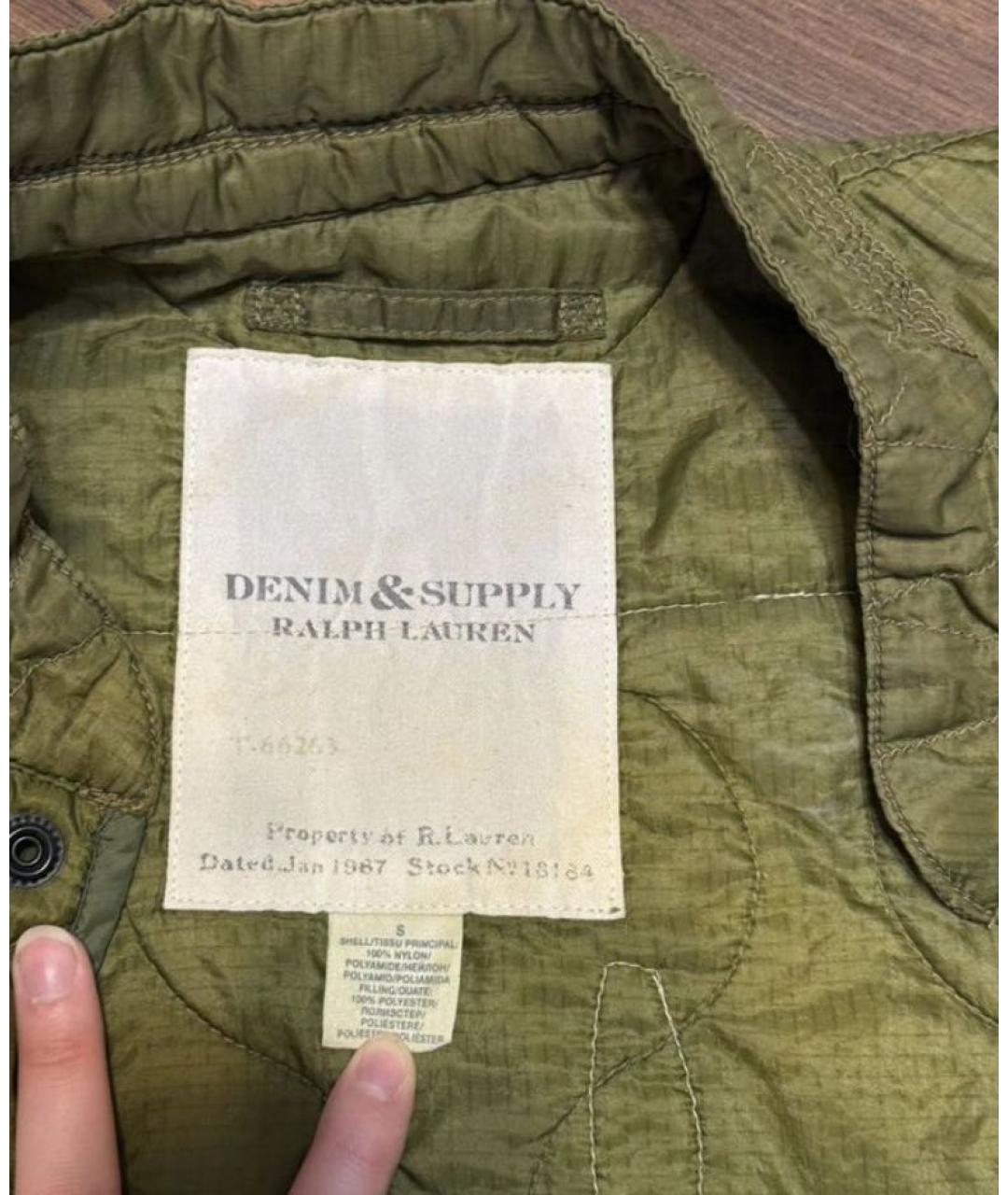 RALPH LAUREN Хаки полиамидовый жилет, фото 4