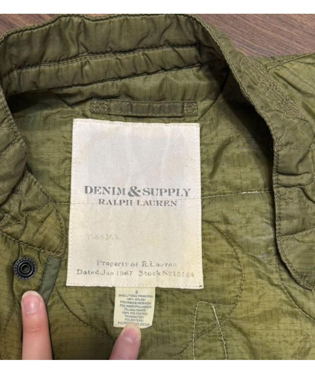 RALPH LAUREN Хаки полиамидовый жилет, фото 4