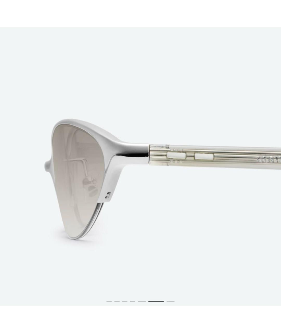 GENTLE MONSTER Серебряные металлические солнцезащитные очки, фото 3