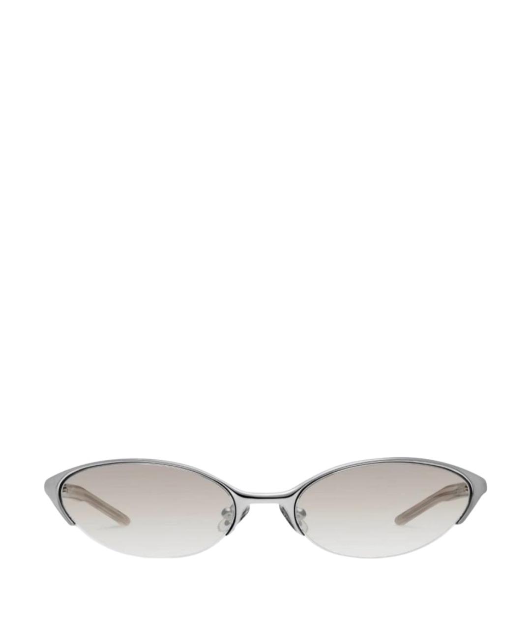 GENTLE MONSTER Серебряные металлические солнцезащитные очки, фото 1