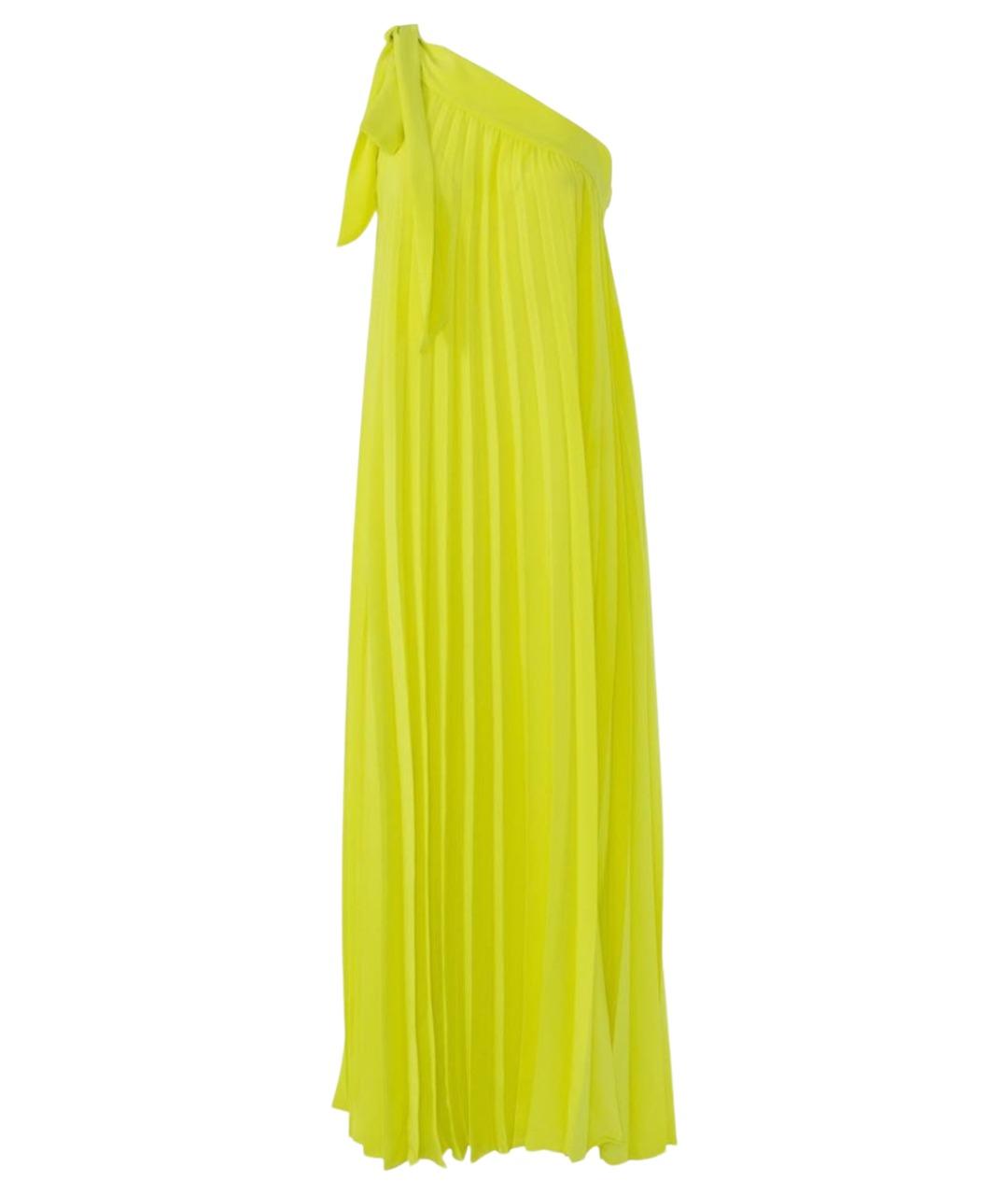 P.A.R.O.S.H. Желтое полиэстеровое повседневное платье, фото 10