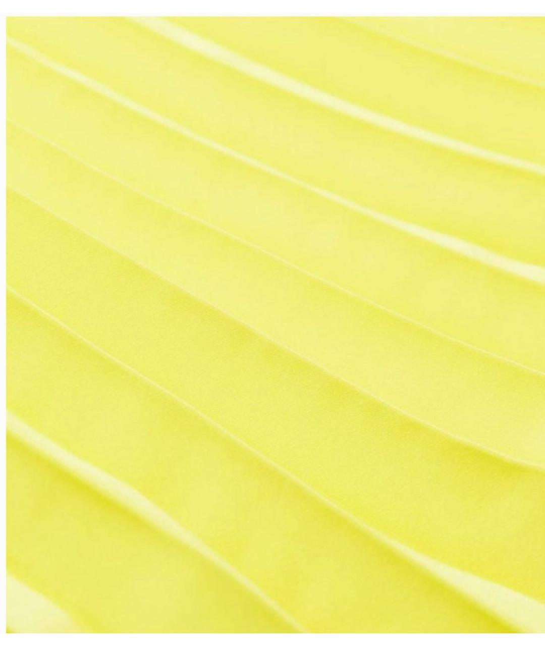 P.A.R.O.S.H. Желтое полиэстеровое повседневное платье, фото 4