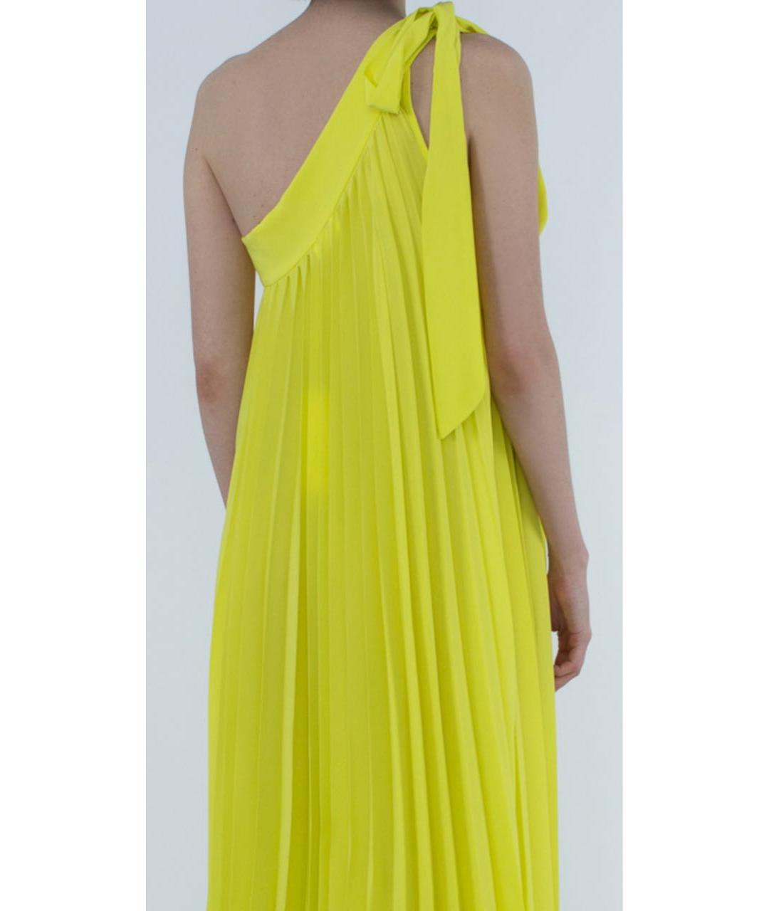 P.A.R.O.S.H. Желтое полиэстеровое повседневное платье, фото 6