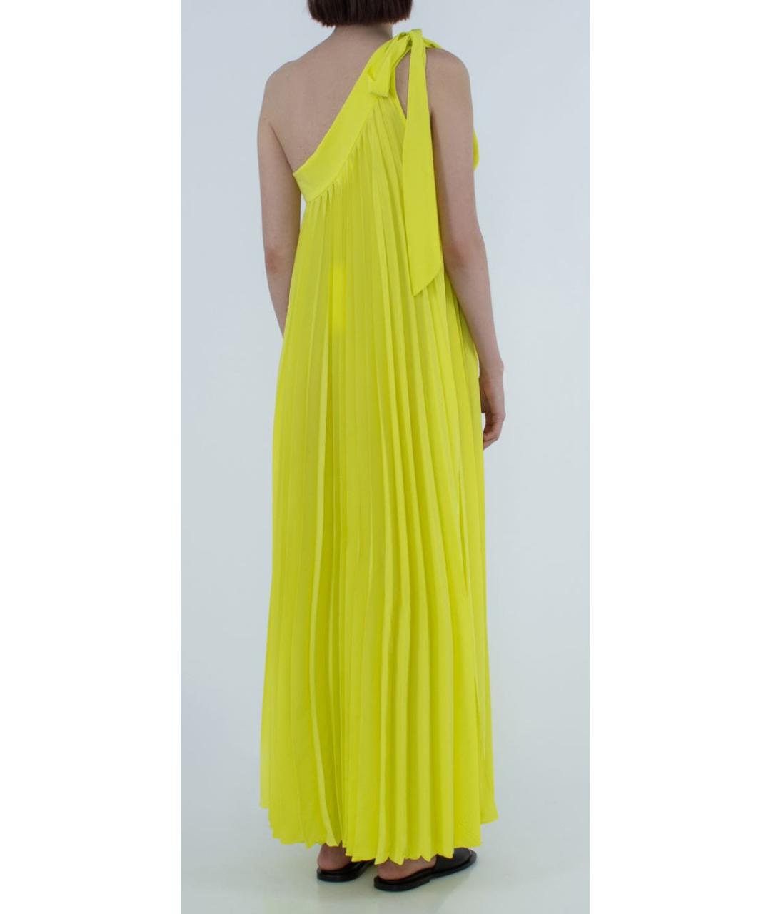 P.A.R.O.S.H. Желтое полиэстеровое повседневное платье, фото 2