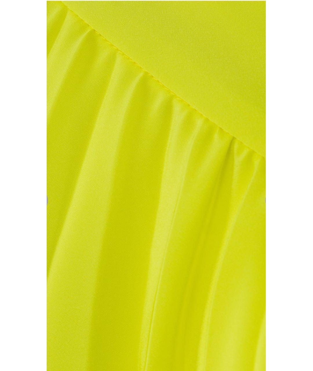 P.A.R.O.S.H. Желтое полиэстеровое повседневное платье, фото 8