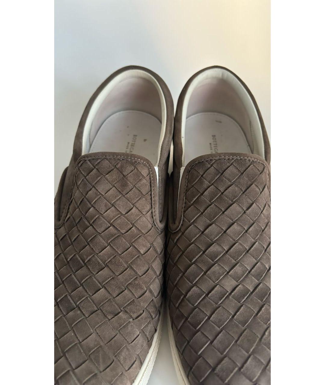 BOTTEGA VENETA Коричневые замшевые лоферы, фото 4