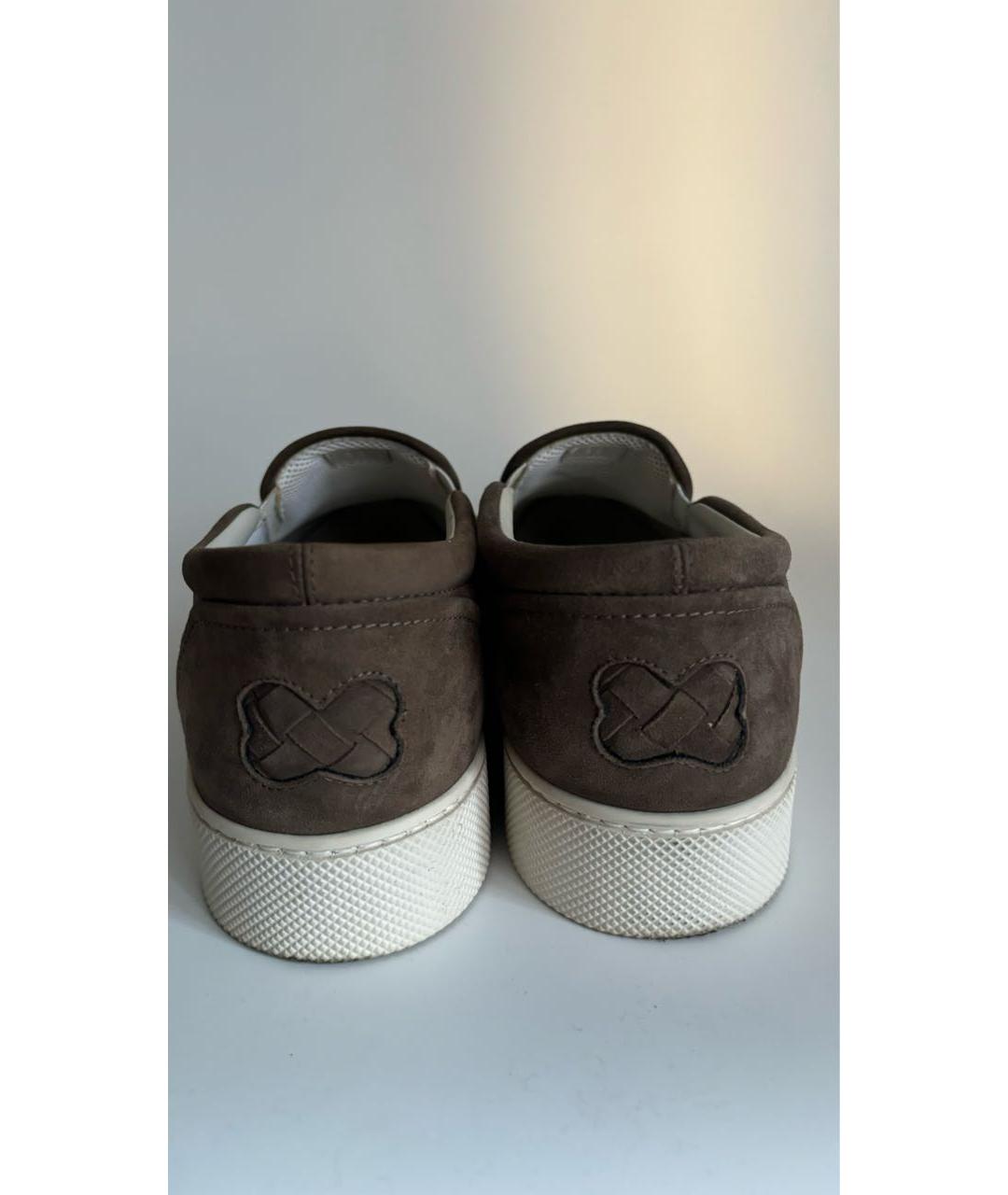 BOTTEGA VENETA Коричневые замшевые лоферы, фото 3