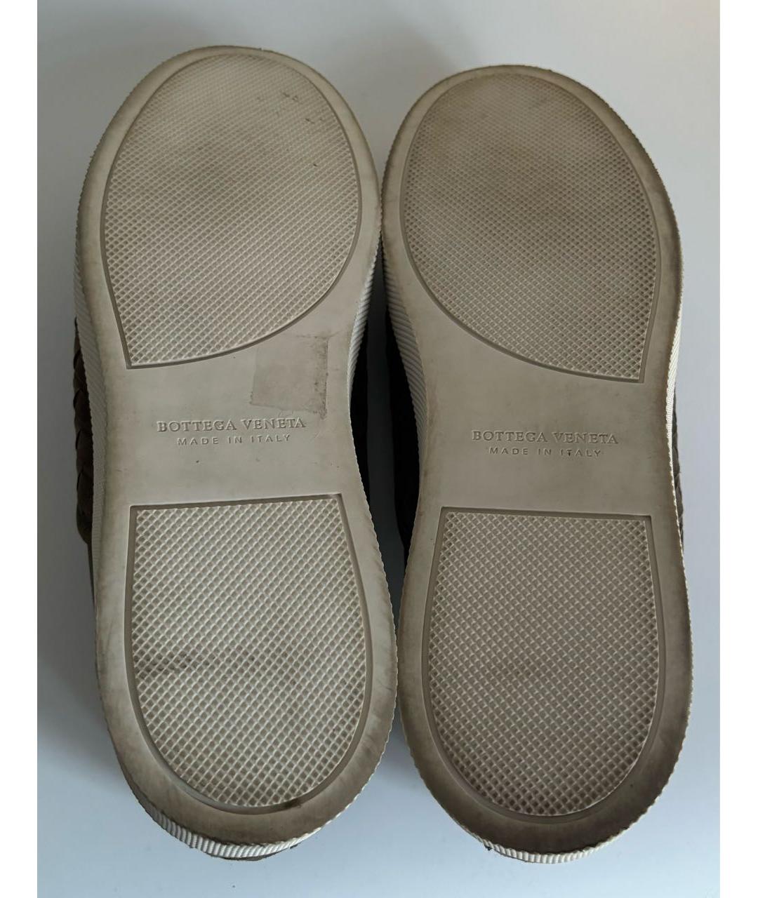 BOTTEGA VENETA Коричневые замшевые лоферы, фото 8