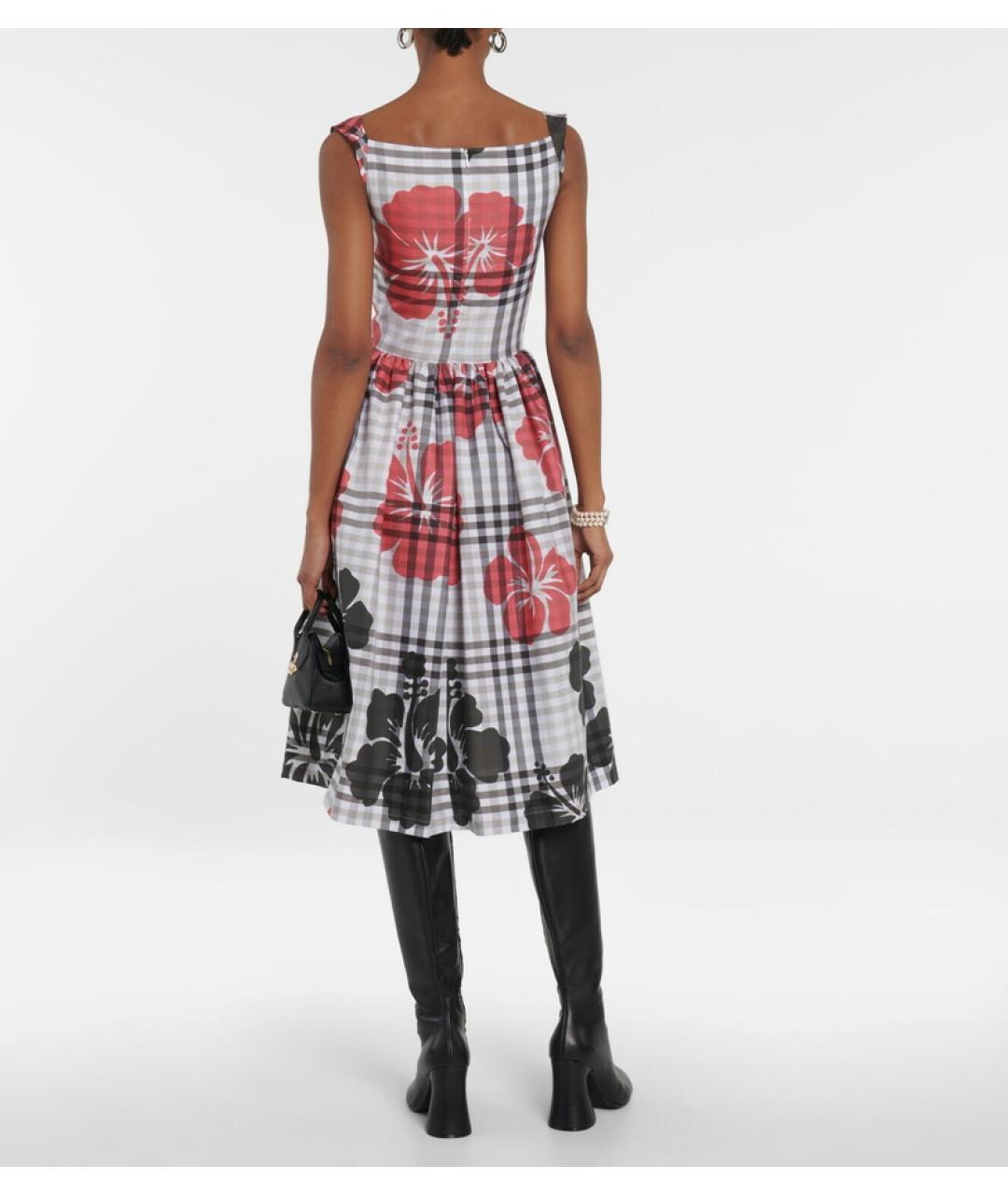 VIVIENNE WESTWOOD Мульти хлопковое коктейльное платье, фото 3