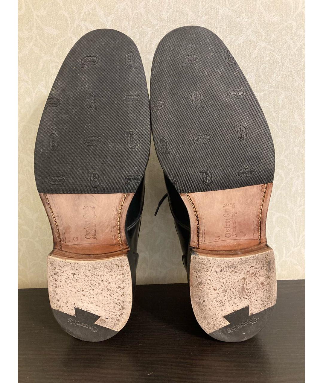 CHURCH'S Черные кожаные низкие ботинки, фото 5